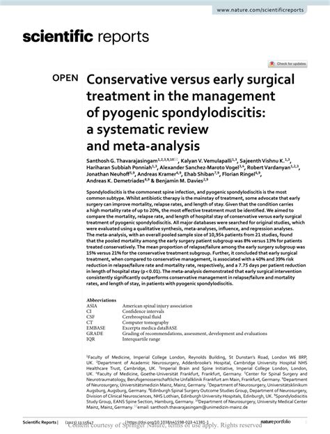 Successful conservative management of advanced pyogenic .